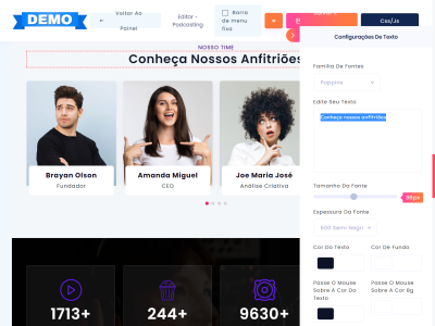 Construtor de sites de Páginas HTML 3