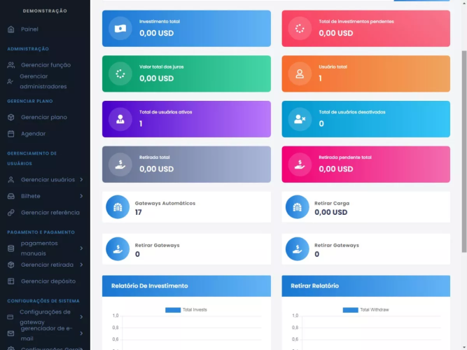 Sistema Investimento De Alto Rendimento Laravel