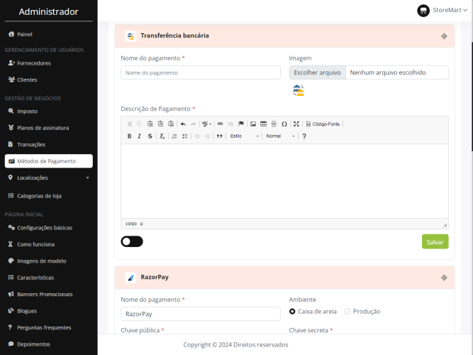 Construtor De Sites Comerciais Saas