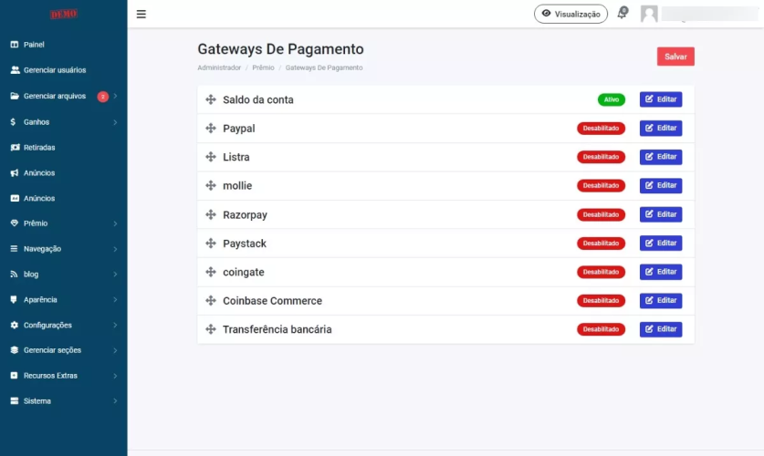 Sistema Upload De Arquivo E Script De Pagamento Por Download