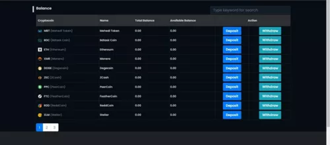 Sistema  Exchange Criptomoedas