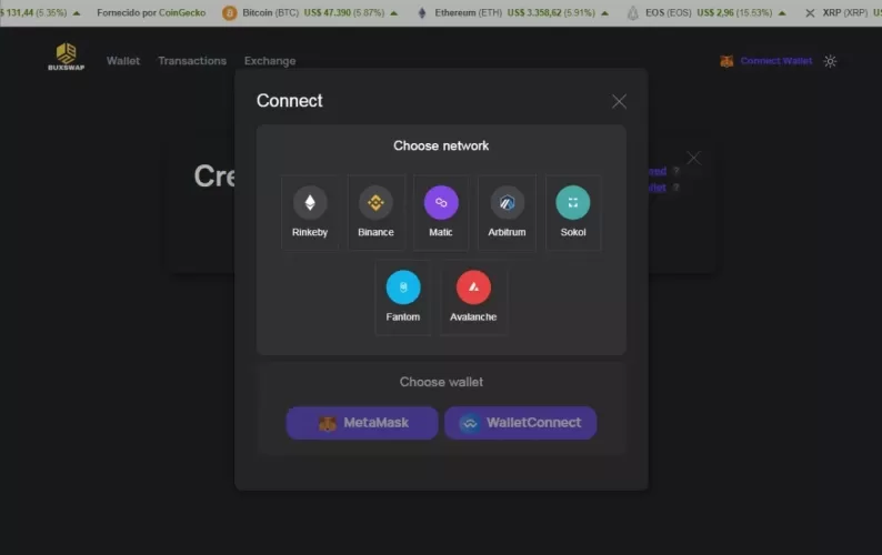 Sistema De Troca Swap Bitcoin, Ethereum, Erc20 Bep20