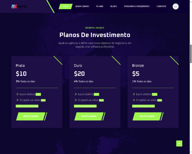 Sistema Plataforma De Investimentos