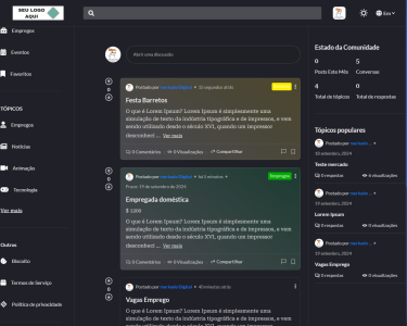 Script Para Fórum Vagas De Emprego E Eventos