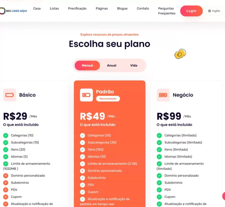 Sistema Criador Sites Para Restaurante E Lanchonete Php