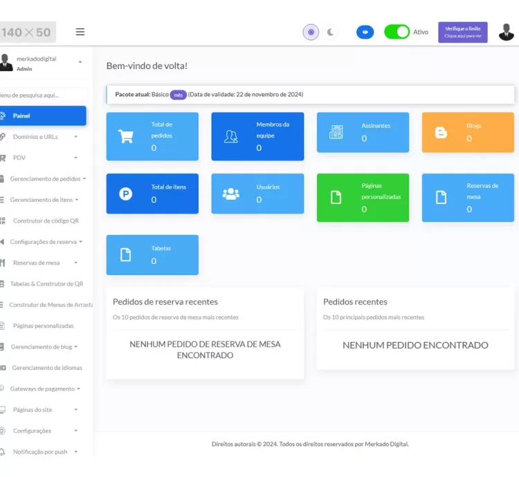 Sistema Criador Sites Para Restaurante E Lanchonete Php