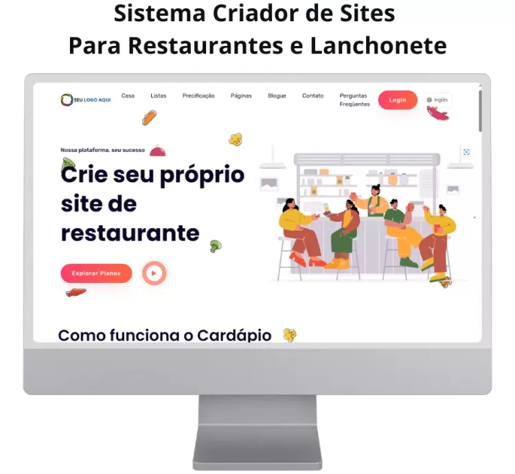 Sistema Criador Sites Para Restaurante E Lanchonete Php