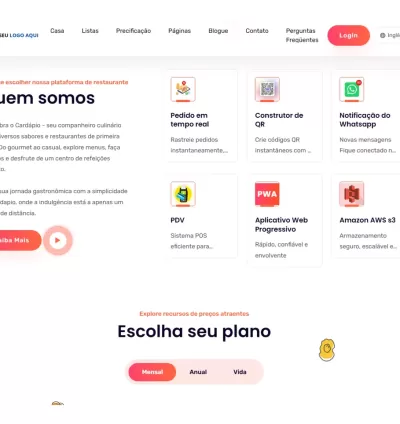 Sistema Criador Sites Para Restaurante E Lanchonete Php 10