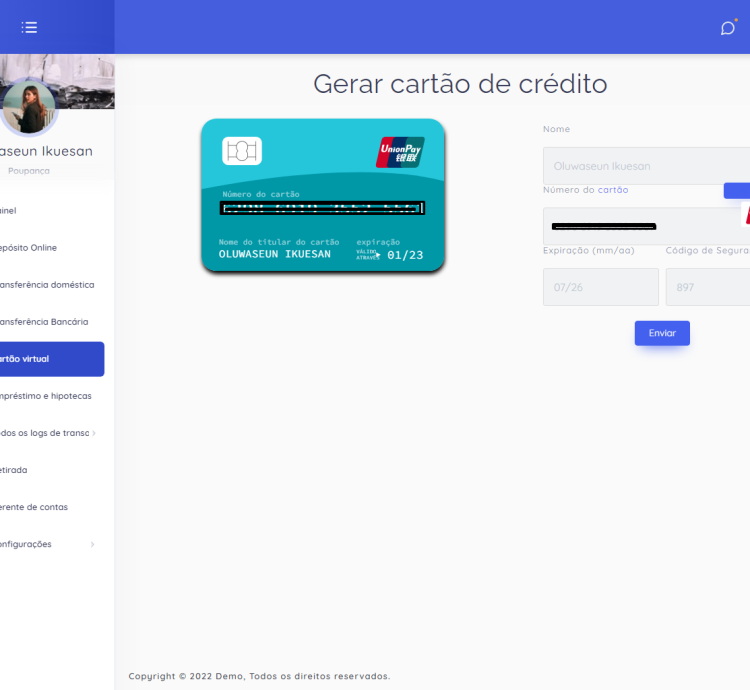 Sistema Bancário Online Com Sms