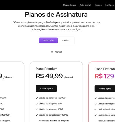 Sistema Para Gerador De Conteúdo E Imagem De Ia Saas 7