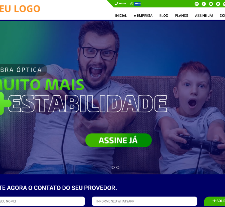 Sistema Provedor Internet Com Painel Responsivo