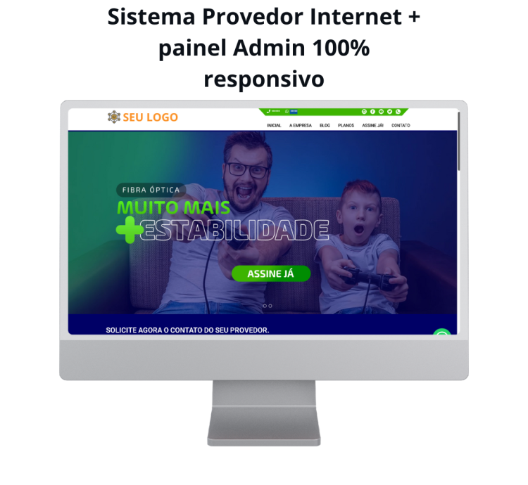 Sistema Provedor Internet Com Painel Responsivo