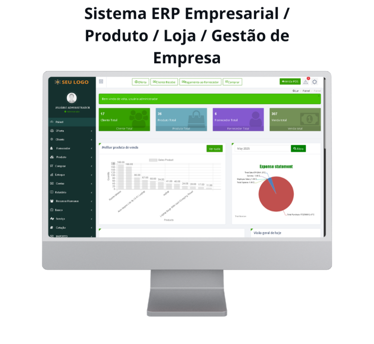 Sistema Erp Para Produtos Lojas E Gestão De Empresa