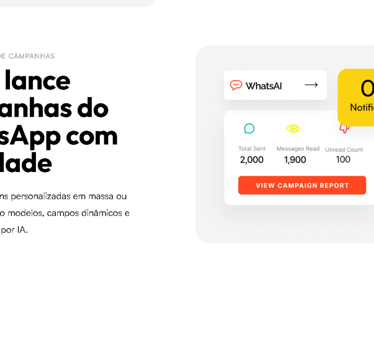 Marketing com IA | Automação de Chat e Envio em Massa no WhatsApp SaaS