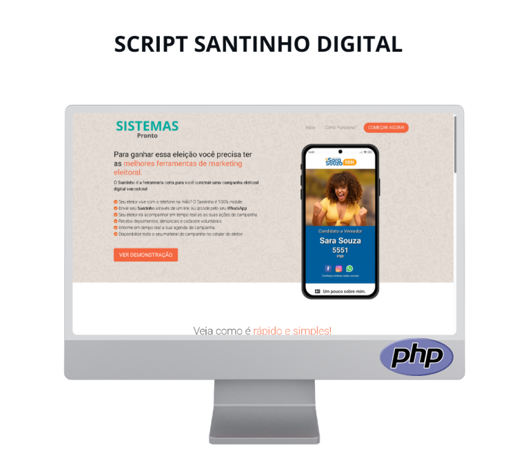 Script Santinhos para Candidatos