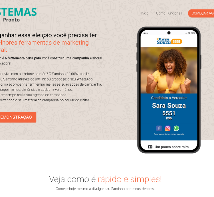 Script Santinhos para Candidatos