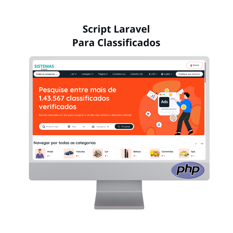 Script Laravel Para Classificados