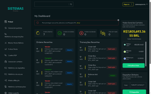 Exchange Criptomoedas SPOT, P2P e Futuros 8