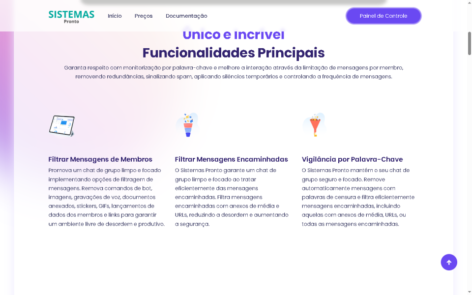 Sistema de Gerenciamento de Grupos Telegram SaaS