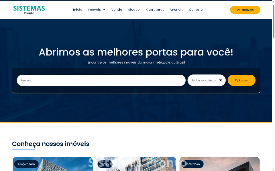 Site Imobiliário WordPress  100% Editável