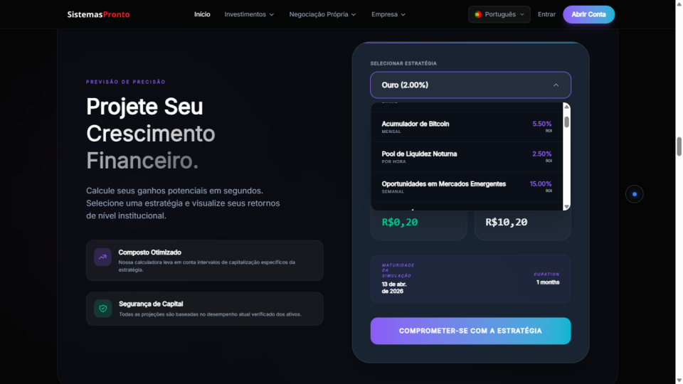 Script Php De Trading Investimentos,forex, Ações Negociação