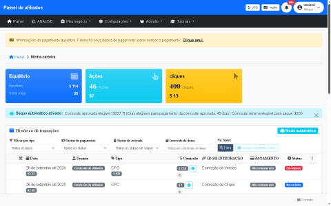Sistema de Afiliados e Fornecedores Completo 8