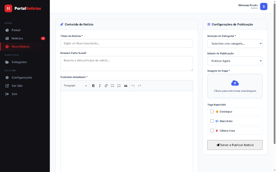 Script Portal De Noticias