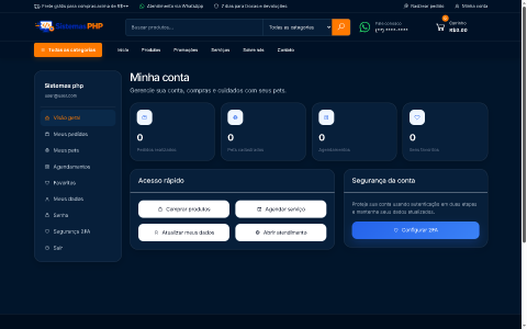 Sistema PetShop PHP Completo e Responsivo 6