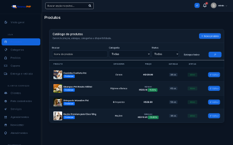 Sistema PetShop PHP Completo e Responsivo 4