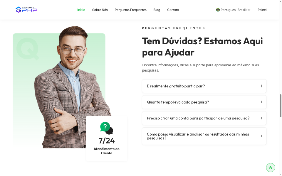 Sistema PHP Pesquisas com IA e Recompensas