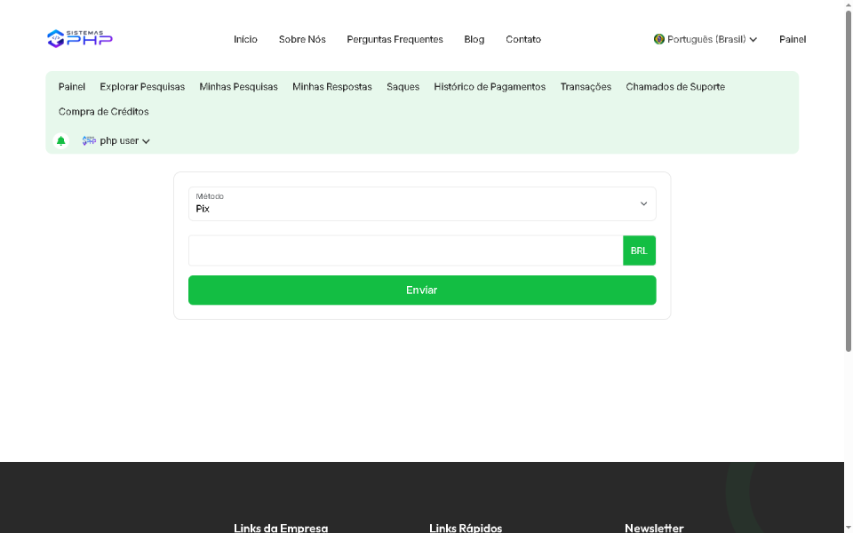 Sistema PHP Pesquisas com IA e Recompensas