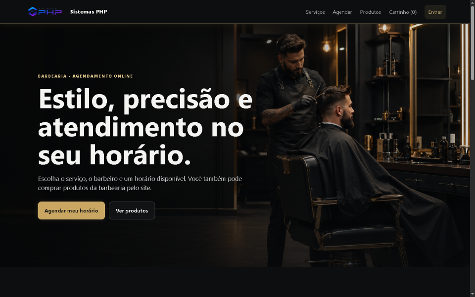 Sistema Completo Para Barbearias E Agendamentos