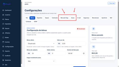 Sistema De Investimentos Php 5