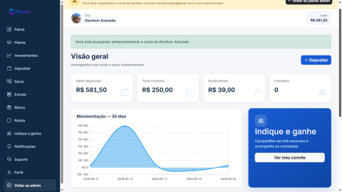Sistema De Investimentos Php 3