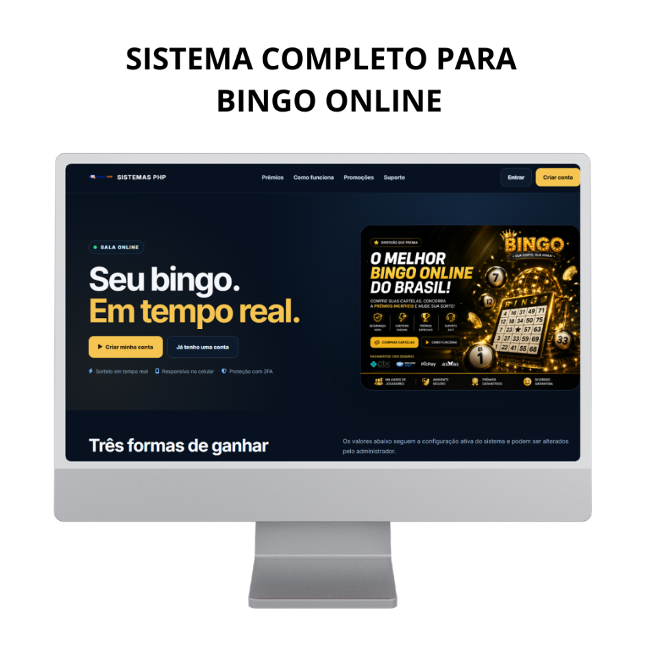 Script de Bingo Online em PHP + Código-Fonte Completo