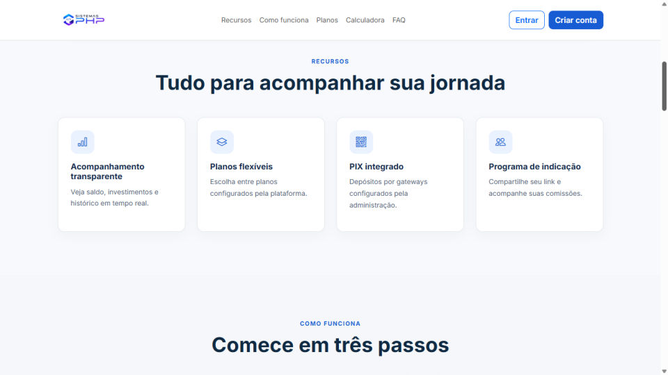 Sistema De Investimentos Php