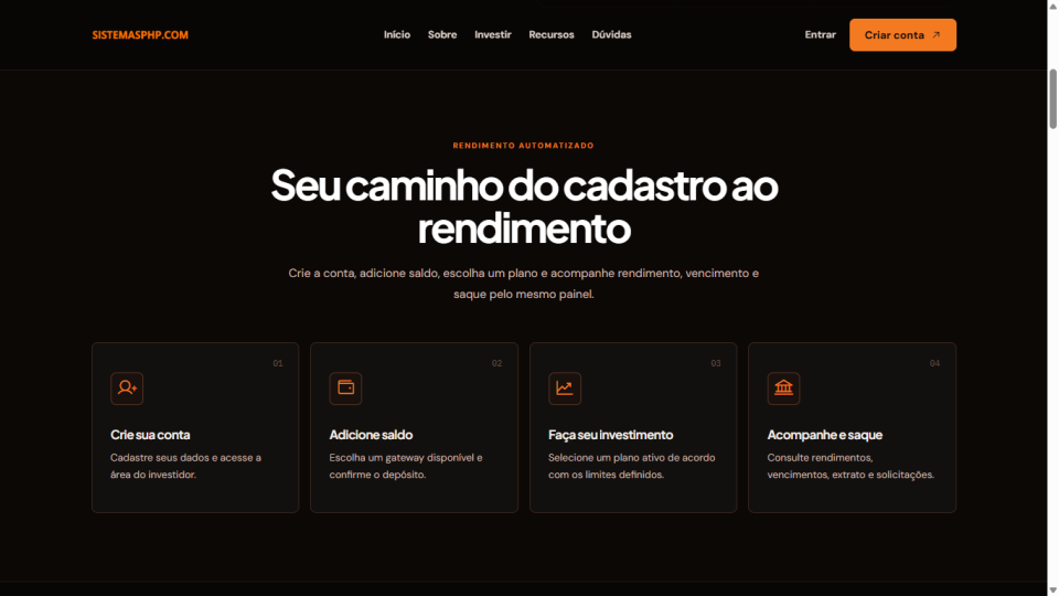 SISTEMA  DE INVESTIMENTOS COM RASPADINHA E ROLETA